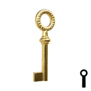 Uncut Key Blank | Barrel Key | 3F-7435 Flat Steel-Bit-Tubular-Key Ilco
