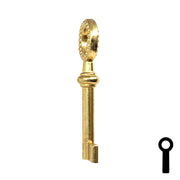 Uncut Key Blank | Barrel Key | 3F-7435 Flat Steel-Bit-Tubular-Key Ilco