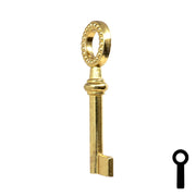 Uncut Key Blank | Barrel Key | 3F-7435 Flat Steel-Bit-Tubular-Key Ilco