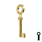 Uncut Key Blank | Barrel Key | 3F-7435 Flat Steel-Bit-Tubular-Key Ilco