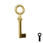 Uncut Key Blank | Barrel Key | 3F-7435 Flat Steel-Bit-Tubular-Key Ilco