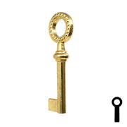Uncut Key Blank | Barrel Key | 3F-7435 Flat Steel-Bit-Tubular-Key Ilco