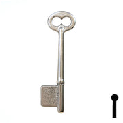Uncut Key Blank | Bit | 19B Flat Steel-Bit-Tubular-Key Ilco