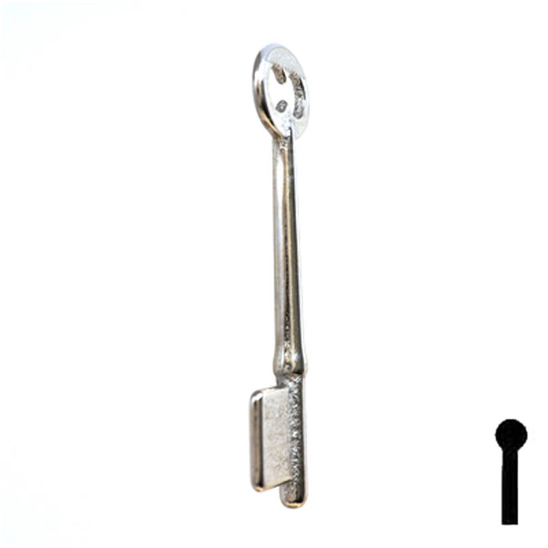 Uncut Key Blank | Bit | 19B Flat Steel-Bit-Tubular-Key Ilco