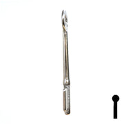 Uncut Key Blank | Bit | 19B Flat Steel-Bit-Tubular-Key Ilco