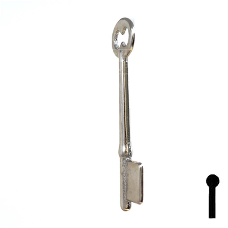 Uncut Key Blank | Bit | 19B Flat Steel-Bit-Tubular-Key Ilco