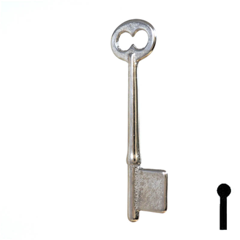 Uncut Key Blank | Bit | 19B Flat Steel-Bit-Tubular-Key Ilco