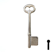 Uncut Key Blank | Bit | 19B Flat Steel-Bit-Tubular-Key Ilco
