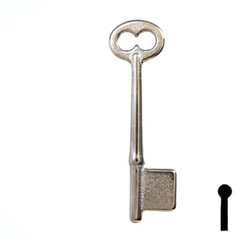 Uncut Key Blank | Bit | 19B Flat Steel-Bit-Tubular-Key Ilco