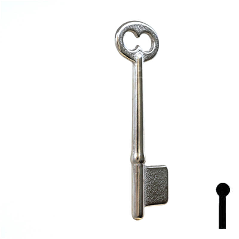 Uncut Key Blank | Bit | 19B Flat Steel-Bit-Tubular-Key Ilco