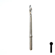 Uncut Key Blank | Bit | 19B Flat Steel-Bit-Tubular-Key Ilco