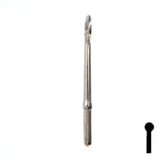Uncut Key Blank | Bit | 19B Flat Steel-Bit-Tubular-Key Ilco