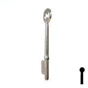 Uncut Key Blank | Bit | 19B Flat Steel-Bit-Tubular-Key Ilco