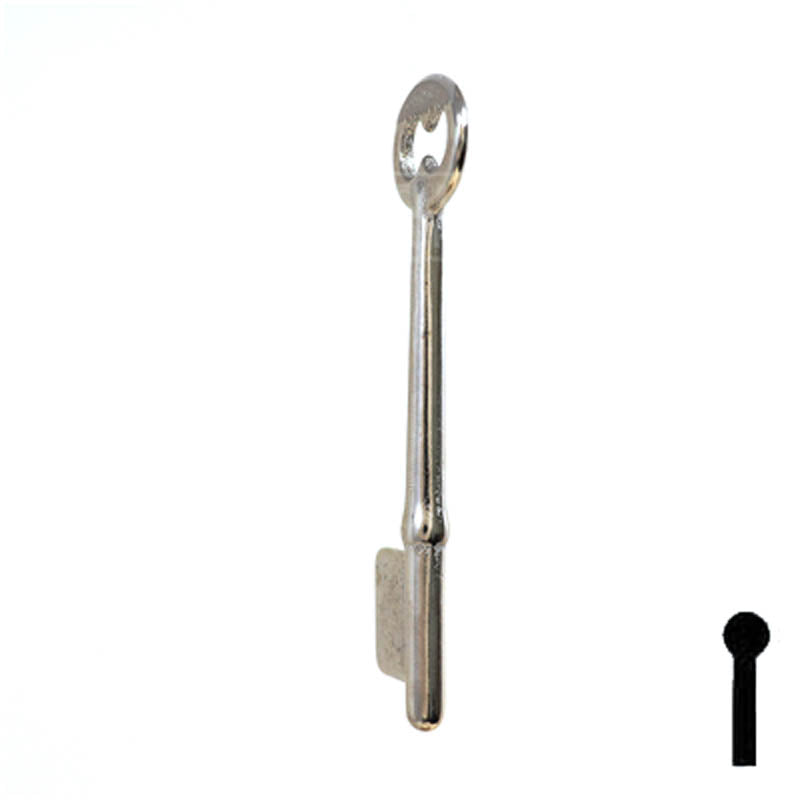Uncut Key Blank | Bit | 19B Flat Steel-Bit-Tubular-Key Ilco
