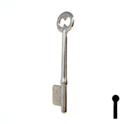 Uncut Key Blank | Bit | 19B Flat Steel-Bit-Tubular-Key Ilco