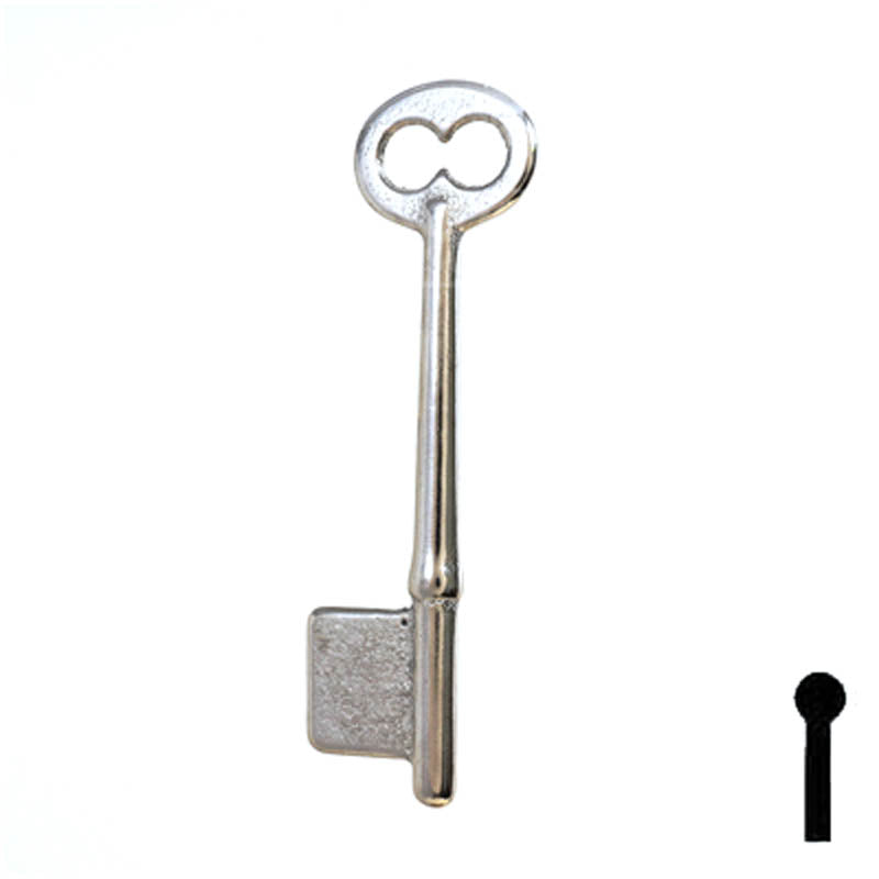 Uncut Key Blank | Bit | 19B Flat Steel-Bit-Tubular-Key Ilco