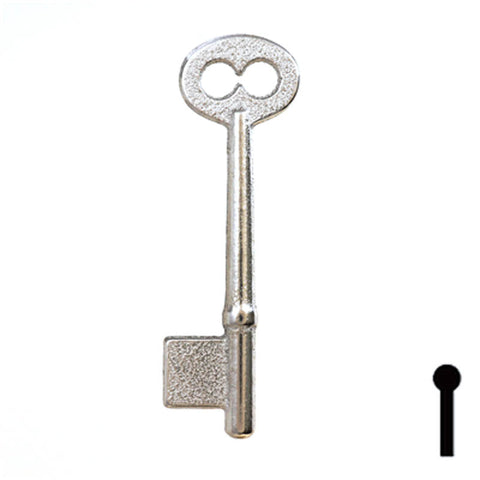 Uncut Key Blank | Bit | 5B Flat Steel-Bit-Tubular-Key Ilco