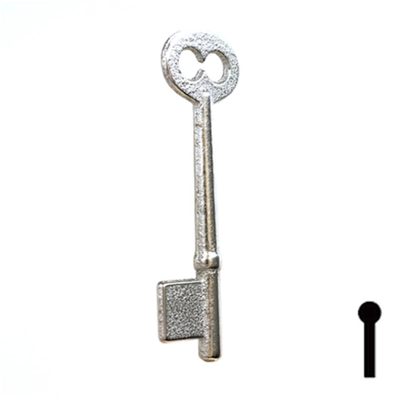 Uncut Key Blank | Bit | 5B Flat Steel-Bit-Tubular-Key Ilco