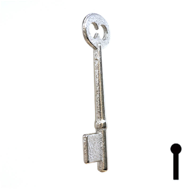 Uncut Key Blank | Bit | 5B Flat Steel-Bit-Tubular-Key Ilco