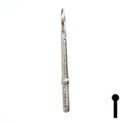 Uncut Key Blank | Bit | 5B Flat Steel-Bit-Tubular-Key Ilco