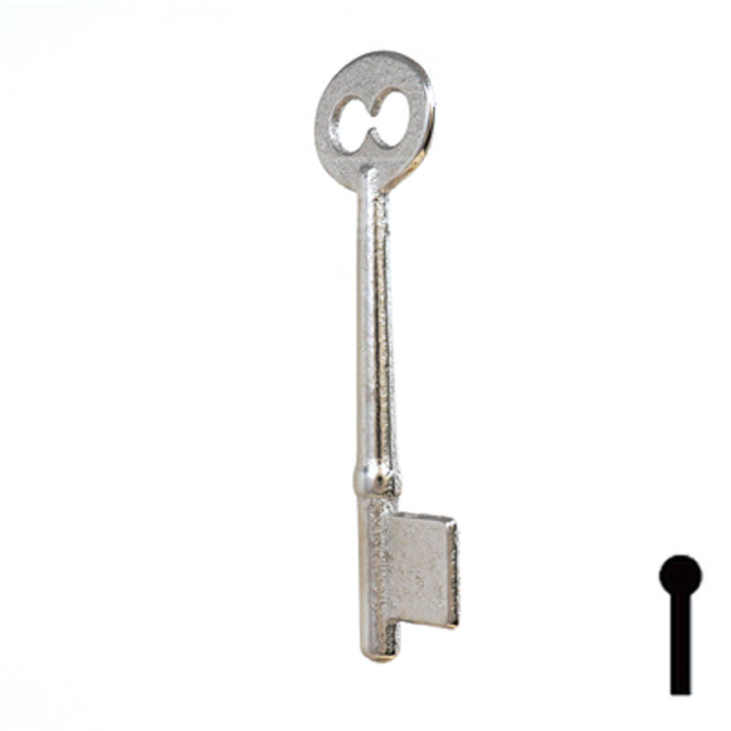 Uncut Key Blank | Bit | 5B Flat Steel-Bit-Tubular-Key Ilco
