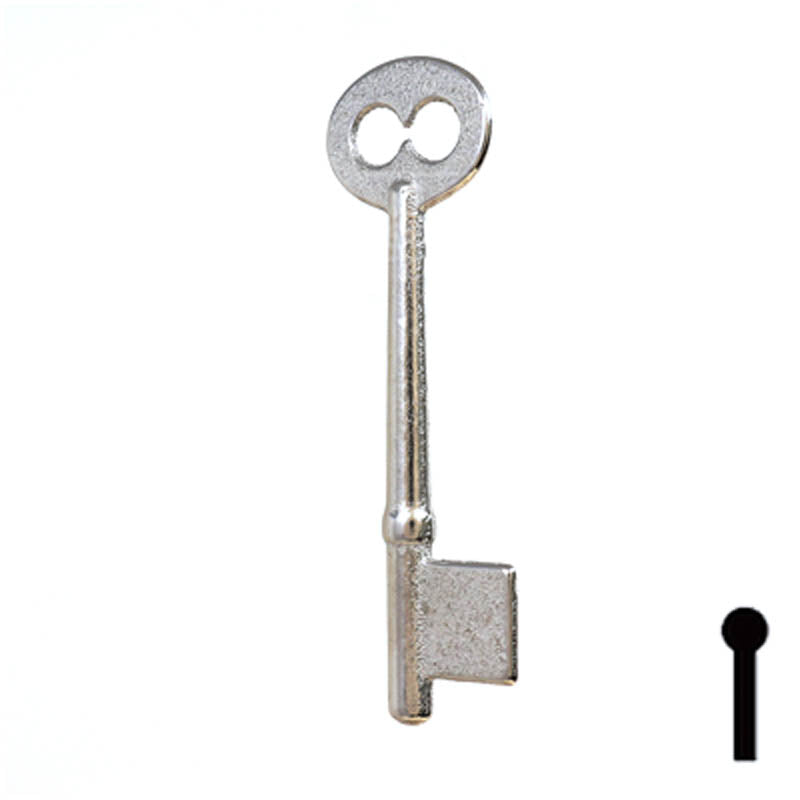 Uncut Key Blank | Bit | 5B Flat Steel-Bit-Tubular-Key Ilco