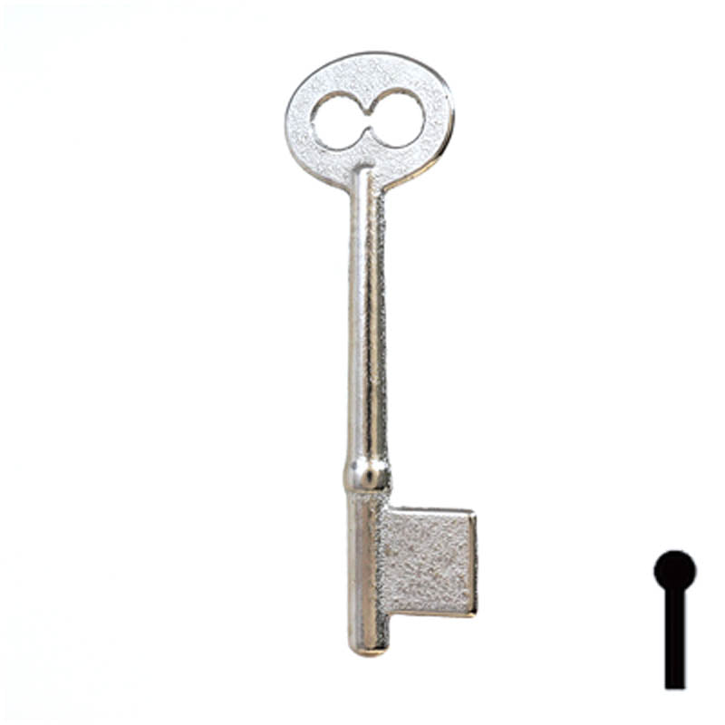 Uncut Key Blank | Bit | 5B Flat Steel-Bit-Tubular-Key Ilco