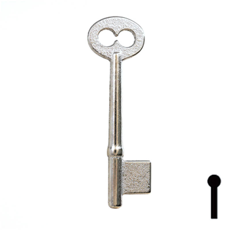 Uncut Key Blank | Bit | 5B Flat Steel-Bit-Tubular-Key Ilco