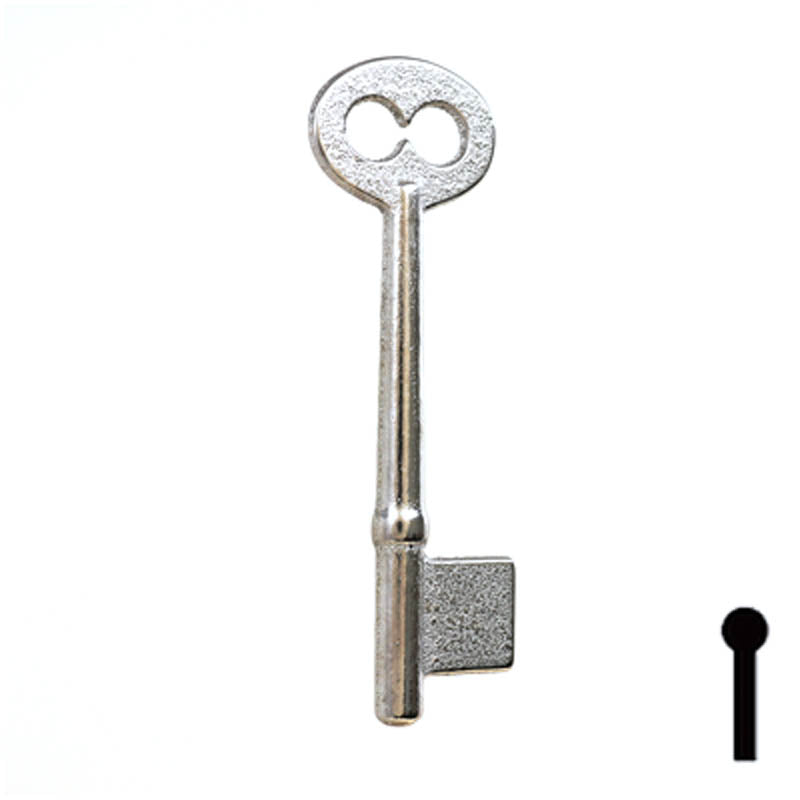 Uncut Key Blank | Bit | 5B Flat Steel-Bit-Tubular-Key Ilco