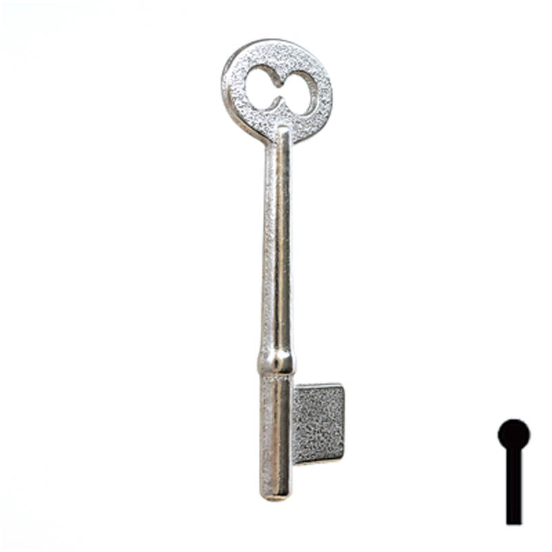 Uncut Key Blank | Bit | 5B Flat Steel-Bit-Tubular-Key Ilco