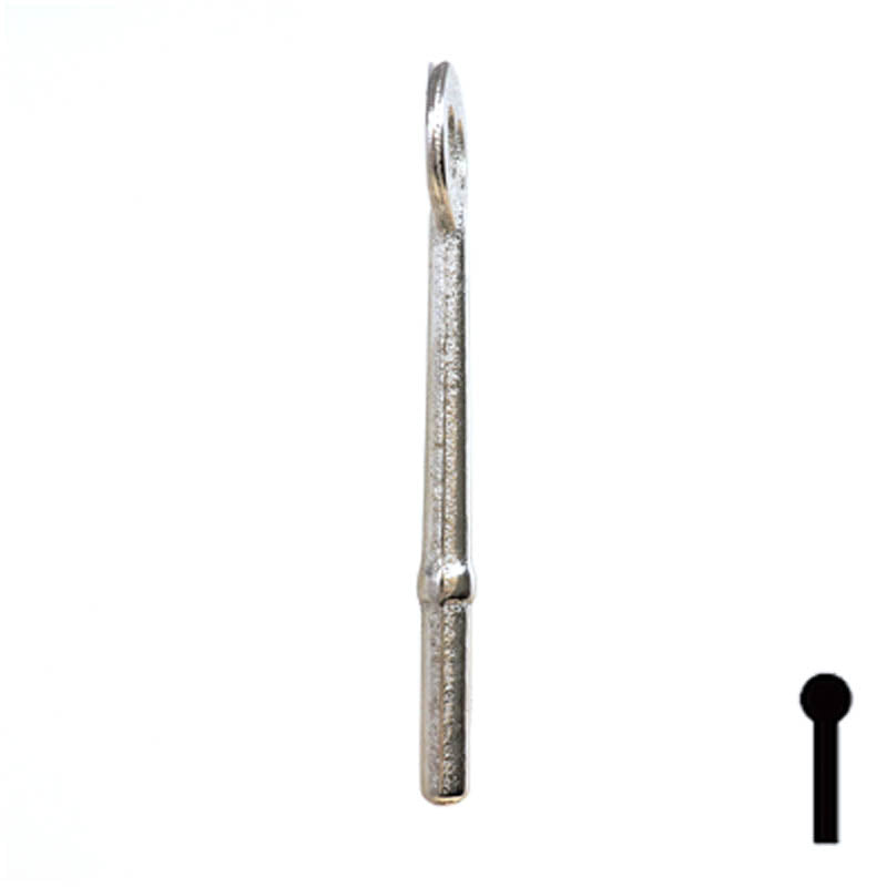 Uncut Key Blank | Bit | 5B Flat Steel-Bit-Tubular-Key Ilco
