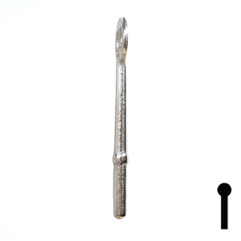 Uncut Key Blank | Bit | 5B Flat Steel-Bit-Tubular-Key Ilco