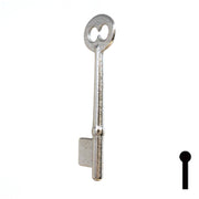 Uncut Key Blank | Bit | 5B Flat Steel-Bit-Tubular-Key Ilco
