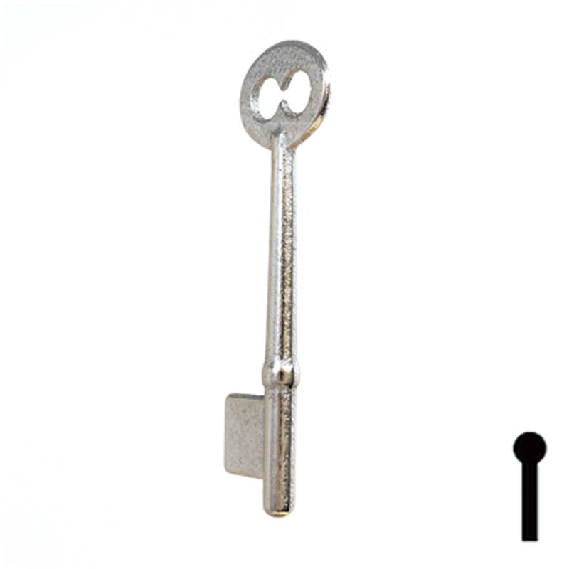 Uncut Key Blank | Bit | 5B Flat Steel-Bit-Tubular-Key Ilco