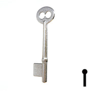 Uncut Key Blank | Bit | 5B Flat Steel-Bit-Tubular-Key Ilco