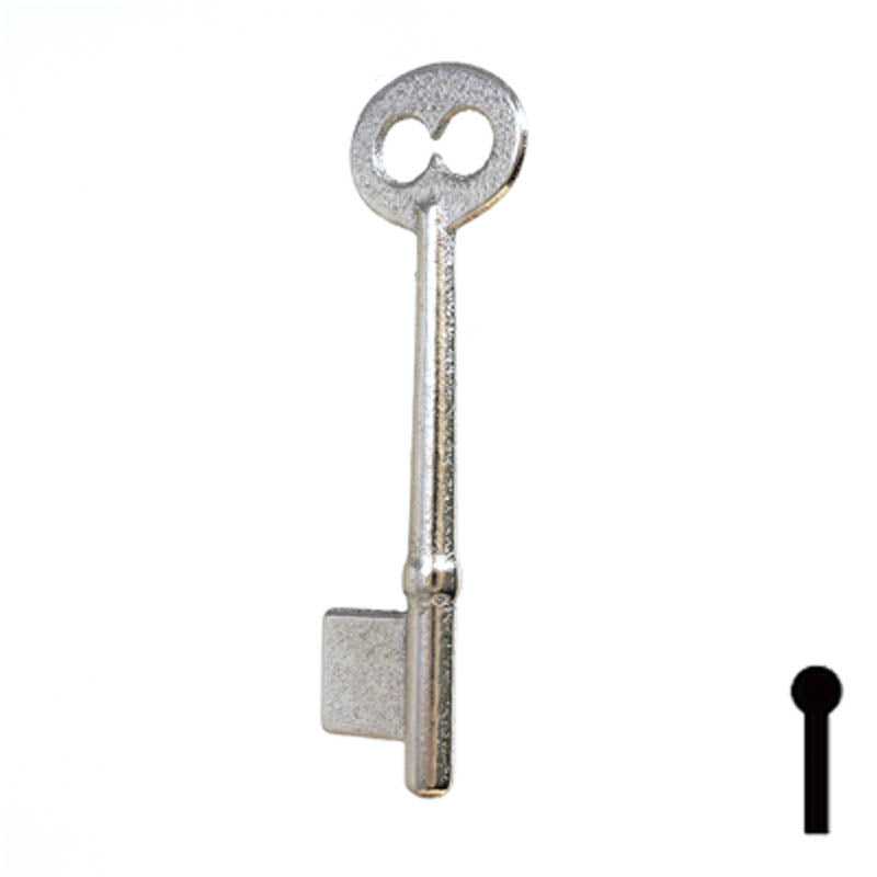 Uncut Key Blank | Bit | 5B Flat Steel-Bit-Tubular-Key Ilco