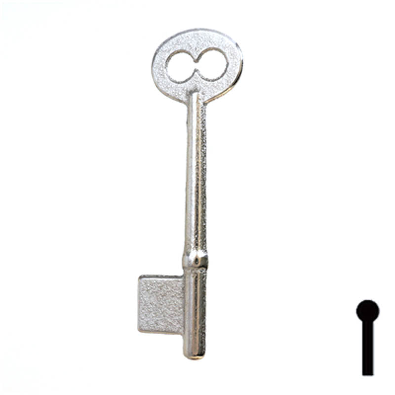 Uncut Key Blank | Bit | 5B Flat Steel-Bit-Tubular-Key Ilco