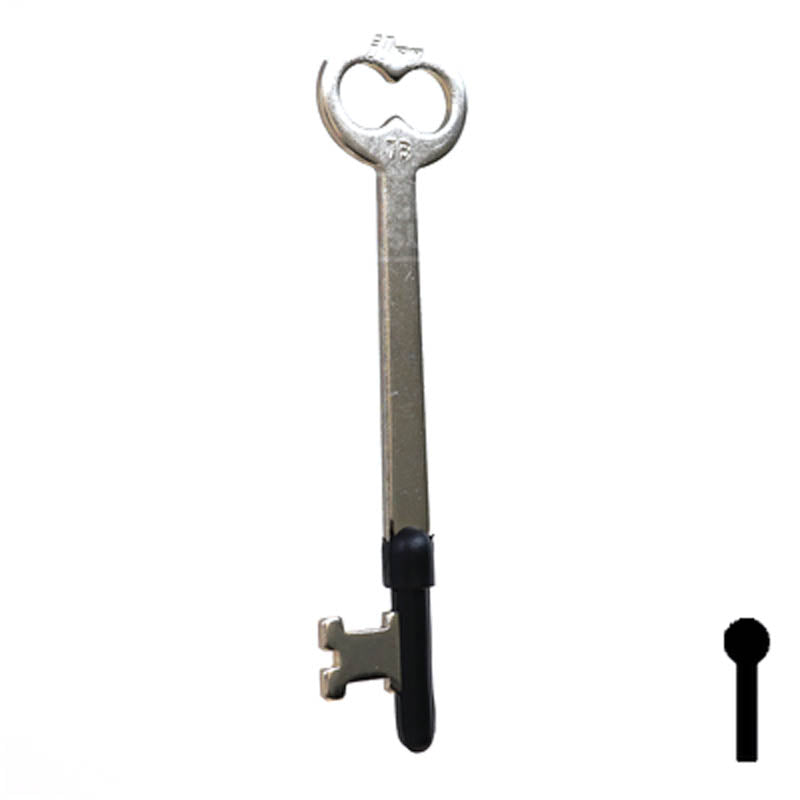 Uncut Key Blank | Bit | 7B Flat Steel-Bit-Tubular-Key Ilco