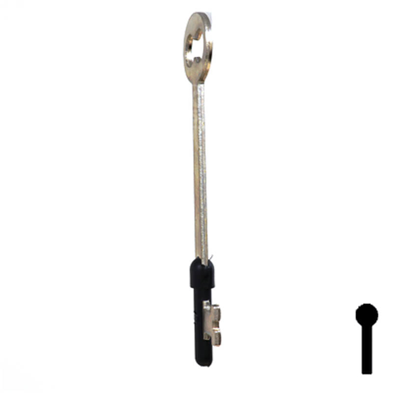 Uncut Key Blank | Bit | 7B Flat Steel-Bit-Tubular-Key Ilco