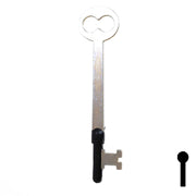 Uncut Key Blank | Bit | 7B Flat Steel-Bit-Tubular-Key Ilco