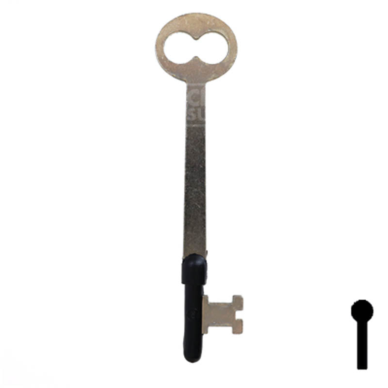 Uncut Key Blank | Bit | 7B Flat Steel-Bit-Tubular-Key Ilco