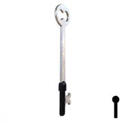 Uncut Key Blank | Bit | 7B Flat Steel-Bit-Tubular-Key Ilco