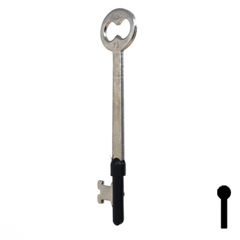 Uncut Key Blank | Bit | 7B Flat Steel-Bit-Tubular-Key Ilco