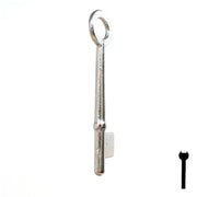 Uncut Key Blank | Bit | 8B Flat Steel-Bit-Tubular-Key Ilco