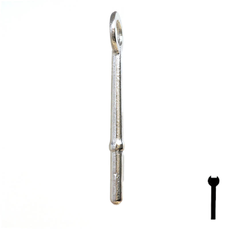 Uncut Key Blank | Bit | 8B Flat Steel-Bit-Tubular-Key Ilco