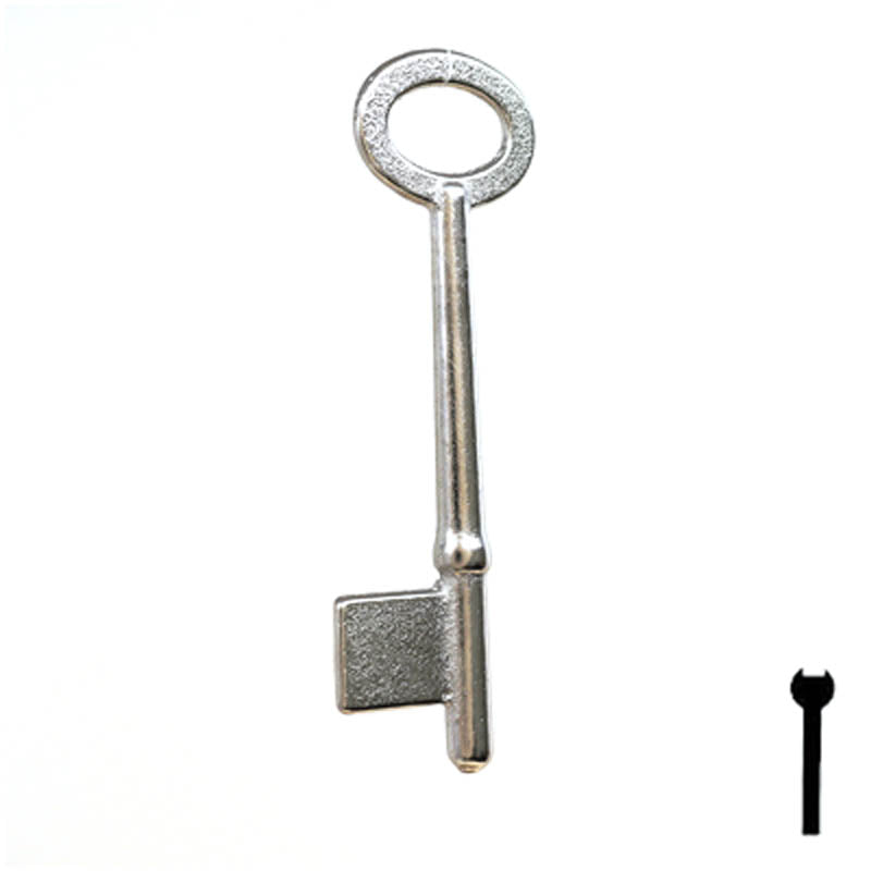Uncut Key Blank | Bit | 8B Flat Steel-Bit-Tubular-Key Ilco