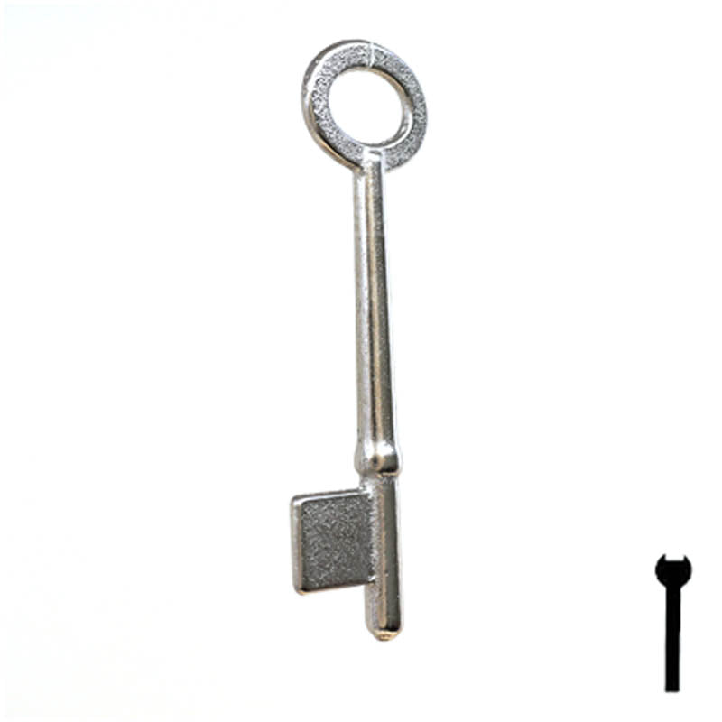 Uncut Key Blank | Bit | 8B Flat Steel-Bit-Tubular-Key Ilco