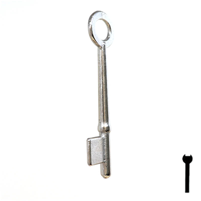 Uncut Key Blank | Bit | 8B Flat Steel-Bit-Tubular-Key Ilco