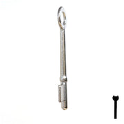 Uncut Key Blank | Bit | 8B Flat Steel-Bit-Tubular-Key Ilco