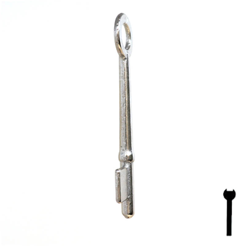 Uncut Key Blank | Bit | 8B Flat Steel-Bit-Tubular-Key Ilco